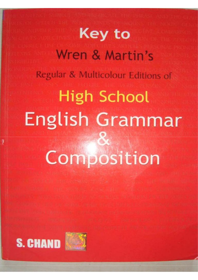 pdf wren and martin english grammar book