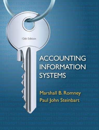 Accounting Information Systems  by Marshall Romney, Paul Steinbart