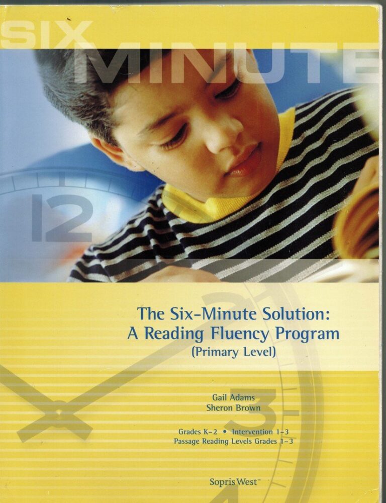 6 Minute Solution Primary Level Passages  by Gail Adams/Sheron Brown