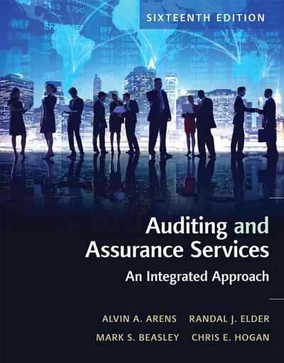 Auditing And Assurance Services 16Th Edition  by Alvin Arens (Author), Randal Elder (Author), Mark Beasley (Author), Chris Hogan (Author)