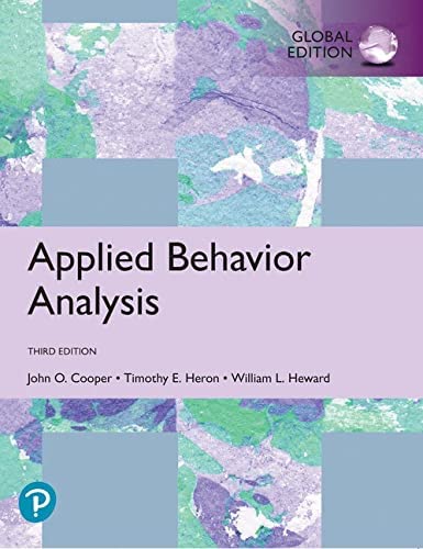 Applied Behavior Analysis Cooper  by John Cooper (Author), Timothy Heron  (Author), William Heward (Author)