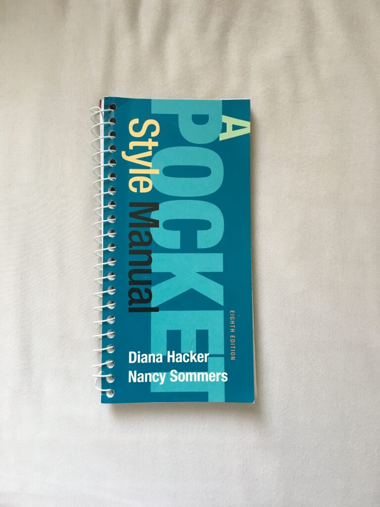 A Pocket Style Manual 8Th Edition  by Diana Hacker, Nancy Sommers