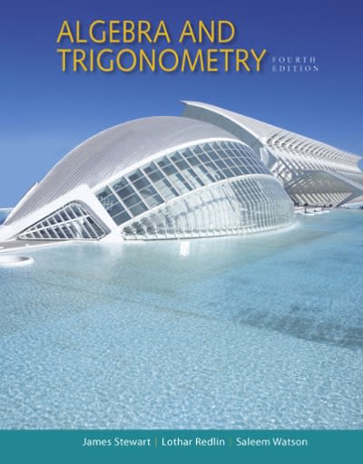 Algebra And Trigonometry 4Th Edition by James Stewart, Lothar, Saleem