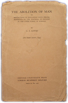Abolition of Man   by C. S. Lewis
