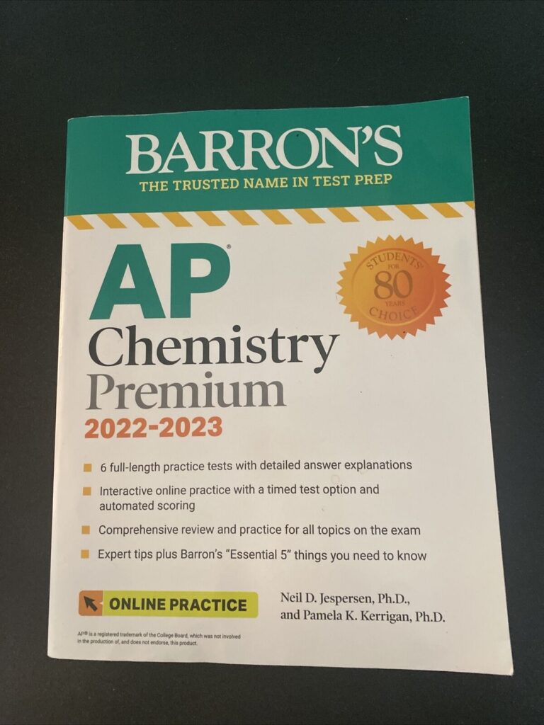 Barron’S Ap Chemistry  by Neil D. Jespersen Ph.D. (Author), Pamela Kerrigan Ph.D.