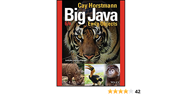 Big Java 6Th Edition  by Cay S. Horstmann